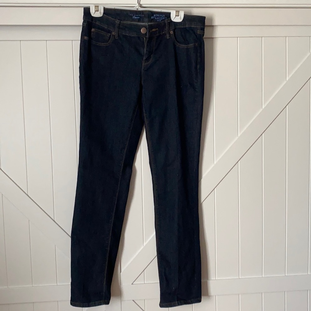 The Limited Simply Straight 317 Leg Dark Wash Jeans